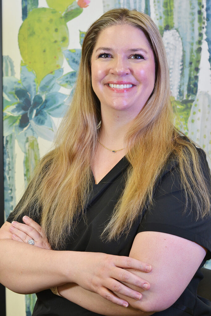 Krystle Sanders, office manager at Apollonia Dental, supporting metal-free and biologic dentistry in Oklahoma