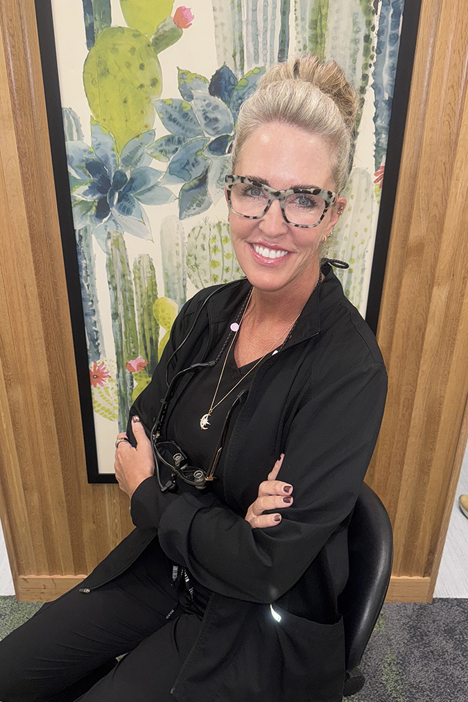 Darla O’Bleness, certified biological dental hygienist and health coach at Apollonia Dental in Oklahoma